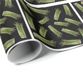 Spargelmuster Geschenkpapier (Rolleneckpunkt)