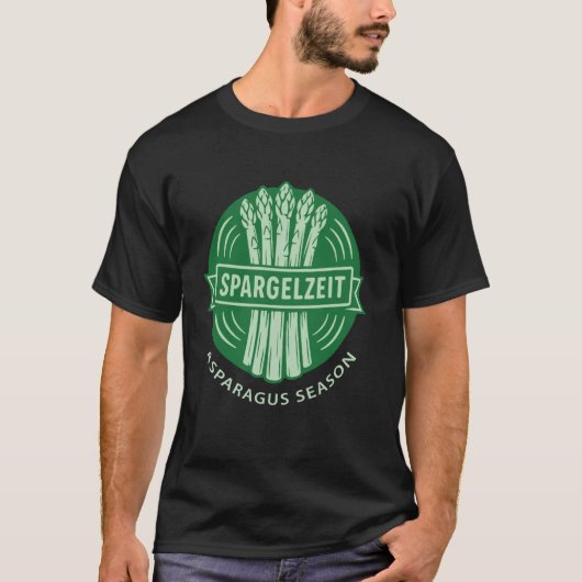 Spargelsaison Markt Frische Gemüse T-Shirt (Vorderseite)