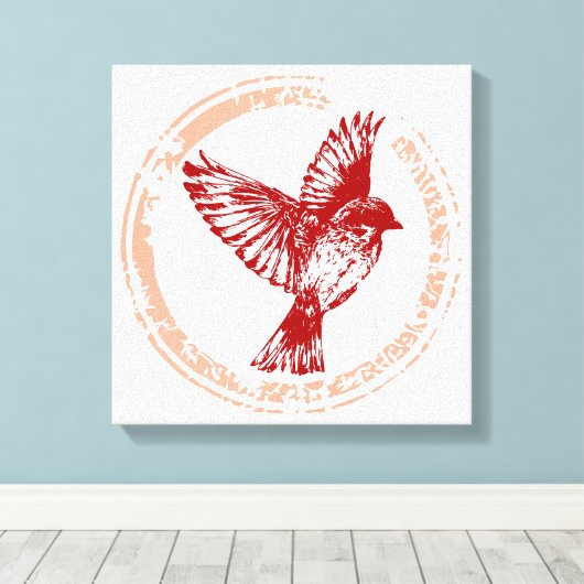 Spargelvogel Leinwanddruck (Insitu (Holzboden))