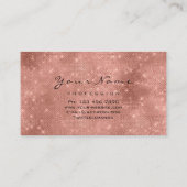 Spark Blush Glitzer Makeup Artist Lashes Visitenkarte (Rückseite)