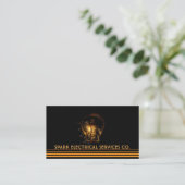 Spark Electrical, Bulb Business Card Visitenkarte (Stehend Vorderseite)