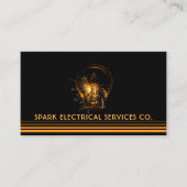 Spark Electrical, Bulb Business Card Visitenkarte (Vorderseite)