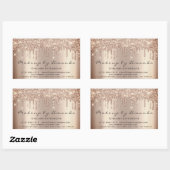 Spark Extension Makeup Beauty Salon Microblading Rechteckiger Aufkleber (Blatt)