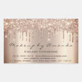 Spark Extension Makeup Beauty Salon Microblading Rechteckiger Aufkleber (Vorderseite)