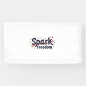 Spark Freedom Patriotic Banner (Horizontal)