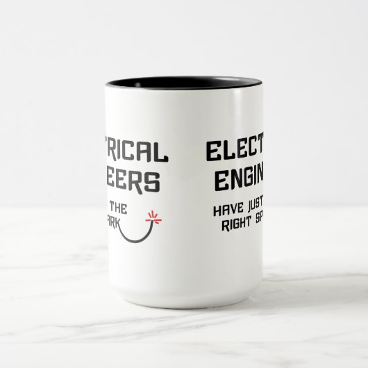 Spark für Elektroingenieure Tasse (Zentrum)