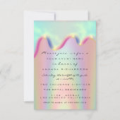 Spark Glitzer Tropfen Holographic Bridal Sweet 16. Einladung (Vorderseite)