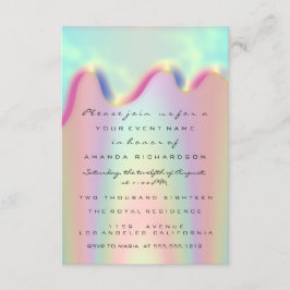 Spark Glitzer Tropfen Holographic Bridal Sweet 16. Einladung