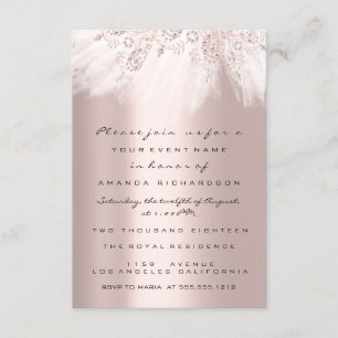 Spark Kleid Roségold Brautparty Hochzeit Einladung