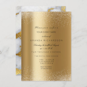 Spark Metallic Gold Glitzer Sand Formal Marmor Einladung