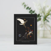 "Spark of Creation" Weißer Raven Geschenke Postkarte (Stehend Vorderseite)