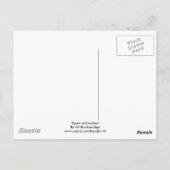 "Spark of Creation" Weißer Raven Geschenke Postkarte (Rückseite)