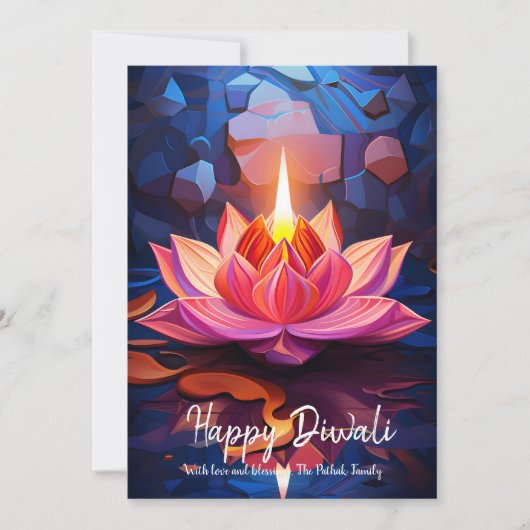 Spark of Grace Diwali card Einladung (Vorderseite)
