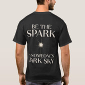 Spark of Hope Inspiration Zitat - individuell anpa T-Shirt (Rückseite)