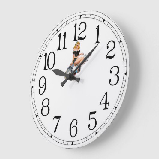 Spark Plug-Button Up Große Wanduhr (Winkel)