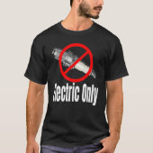 Spark Plug Crossed Out Electric Vehicles T-Shirt (Vorderseite)