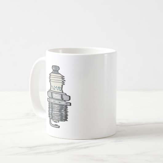 Spark Plug Mechanic Kaffeetasse (Vorderseite Links)