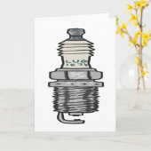 Spark Plug Mechanic Karte (Gelbe Blume)