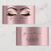 Spark Rose Glitzer Makeup Artist Lashes Visitenkarte (Vorne/Hinten)