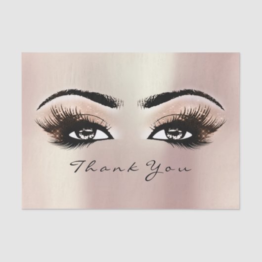 Spark Rose Gold Blush Lashes Seidenpapier (Vorderseite)