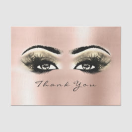 Spark Rose Gold Lashes Bridal Vielen Dank Seidenpapier