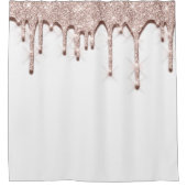Spark Tropfen Glitzer Rose 3d Effekt. Einzigartige Duschvorhang (Vorderseite)