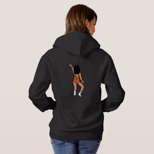 Spark U Hoodie Orange #2 (Schwarz voll)
