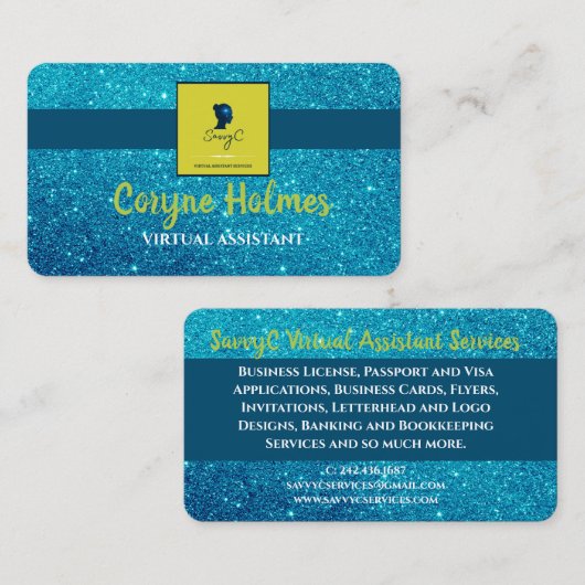 Sparkarte Visitenkarte (Vorne/Hinten)