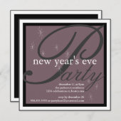 Sparkasse Hübsche Silvester Party Einladung (Vorne/Hinten)