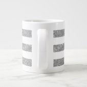 Sparkeller Glitzer Look Strip Jumbo Tasse (Rückseite)