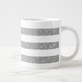 Sparkeller Glitzer Look Strip Jumbo Tasse (Rechts)