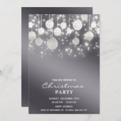 Sparkeller Weihnachtsbällchen Weihnachtsfest im Un Einladung (Vorne/Hinten)