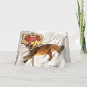 Sparkeln Sie die Supermodel-Erntedank-Karte Feiertagskarte