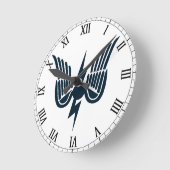 Sparker Abzeichen Watch Runde Wanduhr (Winkel)