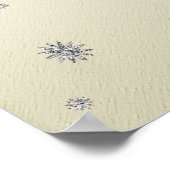 Sparkgelb mit Silberbesteck aus Glitzer Poster (Ecke)