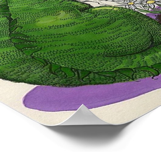 Sparkie der Drache Poster (Ecke)