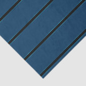 Sparking Metallic dick Blue Stripes Seidenpapier (Ausschnitt)