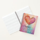 Sparking Watercolor Heart For Every Thought Notizblock (Innenseite)
