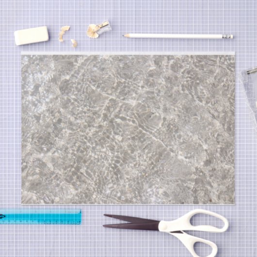 Sparklastisches Wasser am Strand Seidenpapier (Handwerk)