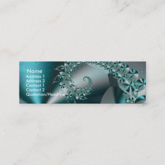 Sparkle 2 Abstraktes geometrisches Muster Mini Visitenkarte (Vorderseite)