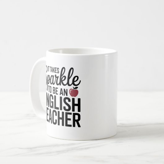 Sparkle als Englischlehrer Kaffeetasse (Vorderseite Links)