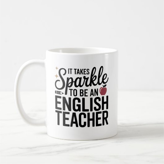 Sparkle als Englischlehrer Kaffeetasse (Links)