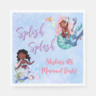 Sparkle American Mermaid Bash Birthday Serviette