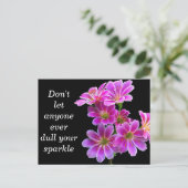 "Sparkle" - Art Fotografy Card Postkarte (Stehend Vorderseite)