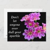 "Sparkle" - Art Fotografy Card Postkarte (Vorne/Hinten)