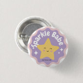 Sparkle Babe Button (Vorne & Hinten)