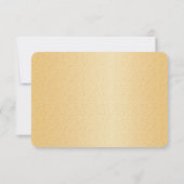 Sparkle Beach Seashelle Wedding Response RSVP Karte (Rückseite)