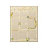 Sparkle Bee Weekly Planner Notizblock (Rotiert)