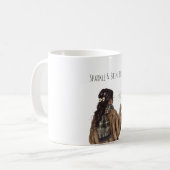 Sparkle Black Girl Christmas New Year Kaffeetasse (Vorderseite Links)