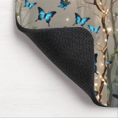 SPARKLE BLAUE BUTER Fliege auf Mousepad (Ecke)